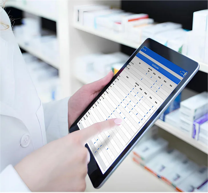 Pharmacien - vérification des médicaments